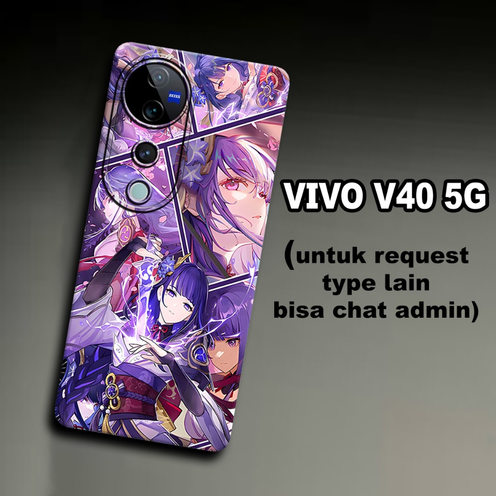 CC15/ Softcase karet lentur untuk VIVO V40 5G/Motif genshin imapct/case VIVO V40 5G/kesing VIVO V40 