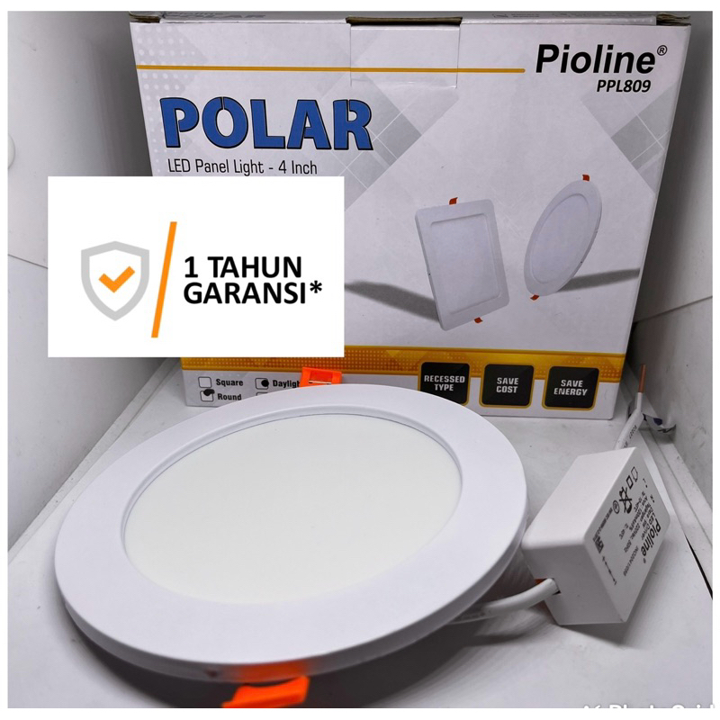 Lampu Downlight LED Pioline Polar Inbow panel light tanam plafon lampu plafon downlight 3W 6W 9W 12W