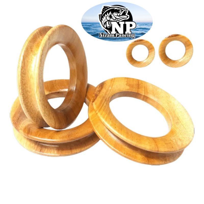 Gulungan Pancing Golak Kayu Gulungan Senar