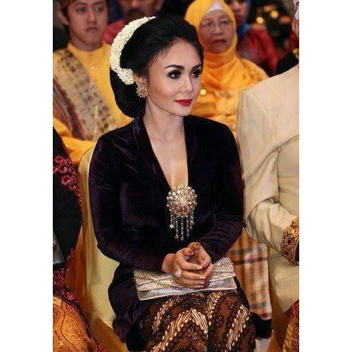 Kebaya Beludru Lengan Panjang Murah Adem Bahan Melar Ukuran S M L XL XXL Kebaya Kutu Baru Bludru Pol