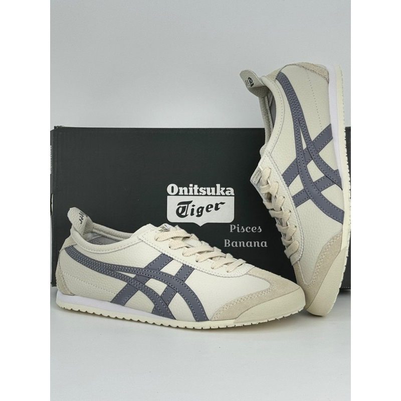 Sepatu ONITSUKA Mexico 66 Cream Blue