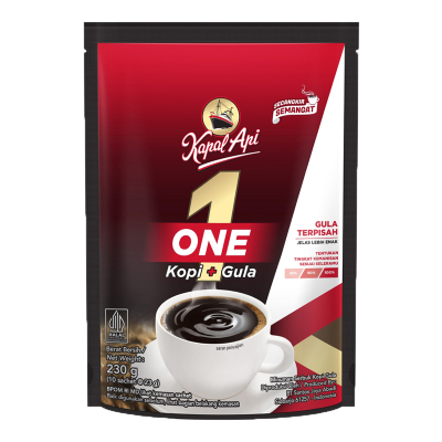 

Kopi Kapal Api One Kopi+Gula 230gr isi 10 saschet