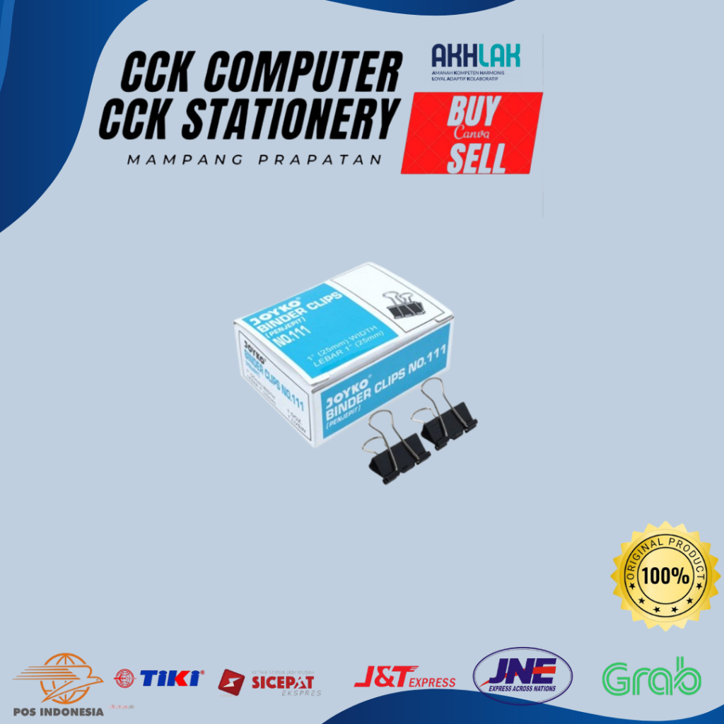 

Penjepit Kertas/Binder Klip/Binder Clip No.111