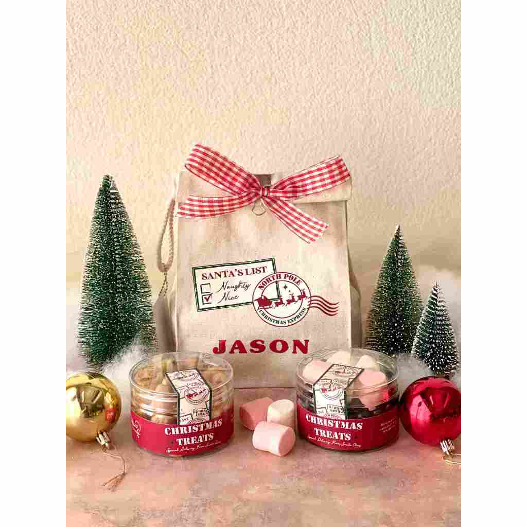 

PERSONALIZED CANVAS BAG & CHRISTMAS TREATS • Hampers Natal 2024 • FREE CUSTOM NAMA • Christmas Hampers & Gift • Parcel Natal • Personalized Gift • Custom Hampers • Hiasan Natal • Hadiah Spesial Labubu • Kado Kue Natal Murah • Candy Cane • Hot Choco