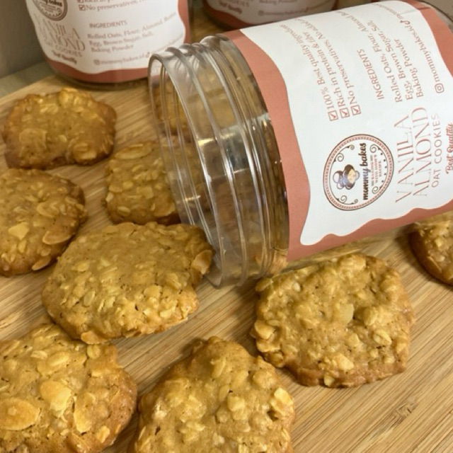 

Vanilla Almond Oat Cookies - Renyah, Enak, Tinggi Protein & Serat, Kualitas Premium - MOMMY BAKES