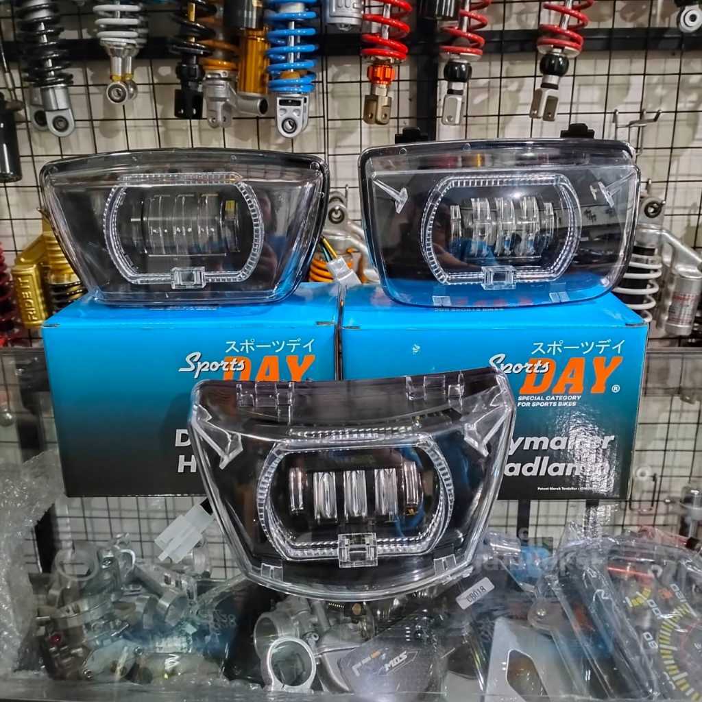 LAMPU DEPAN LED HONDA GRAND FIZR FORCE1 LAMPU LED NYALA RGB BY SPORTSDAY