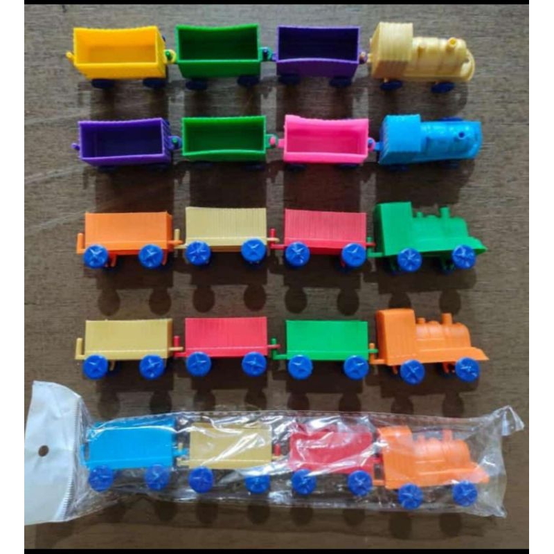 5Pc Mainan Kereta Gerbong Plastik