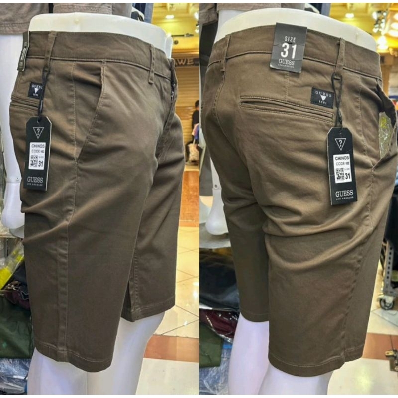 CHINOS PENDEK GUES- celana pendek chinos gues pria premium/celana pendek chinos pria model kekinian/