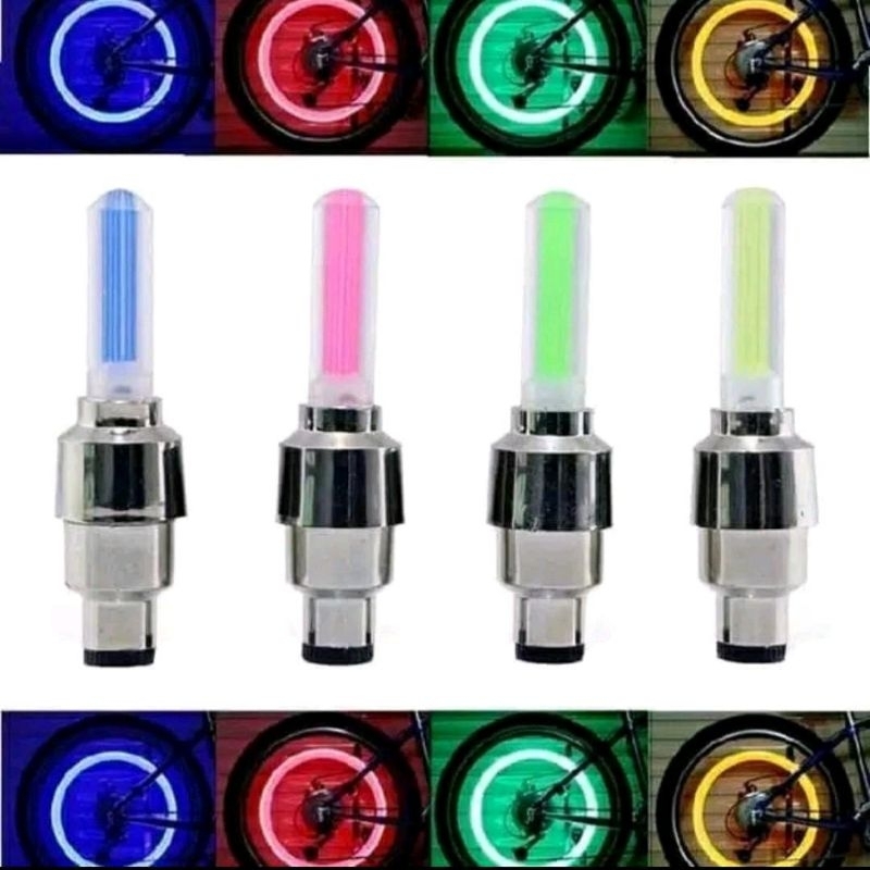 tutup pentil roda ban motor nyala / roda ban mobil ,tutup pentil variasi warna nyala