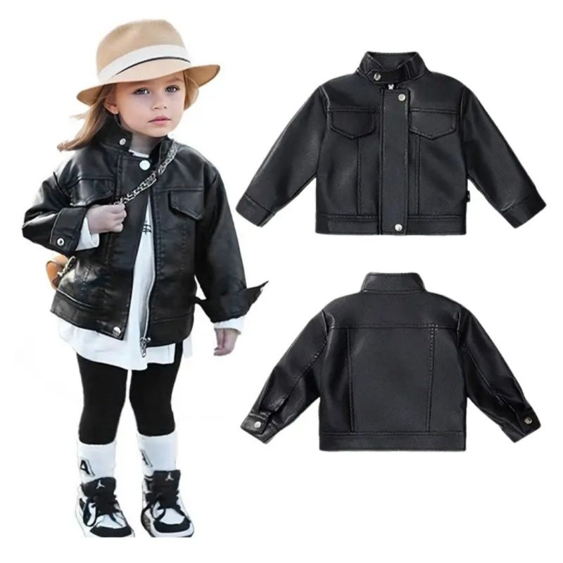 jaket anak perempuan / jaket kulit anak perempuan / jaket anak termurah / jaket Korea anak perempuan