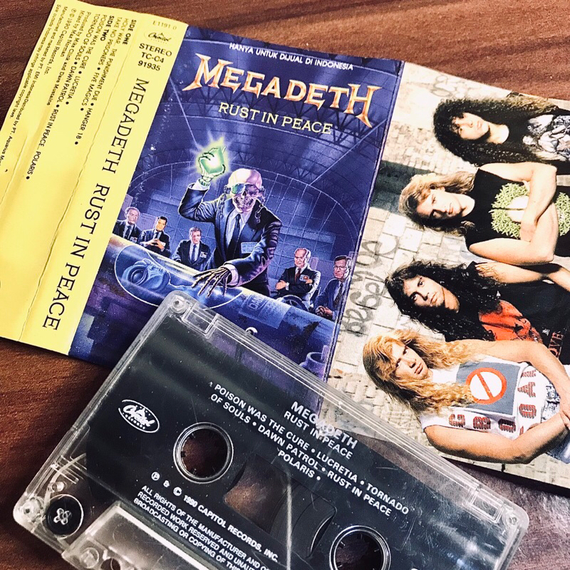 Kaset Pita Megadeth - Rust In Peace