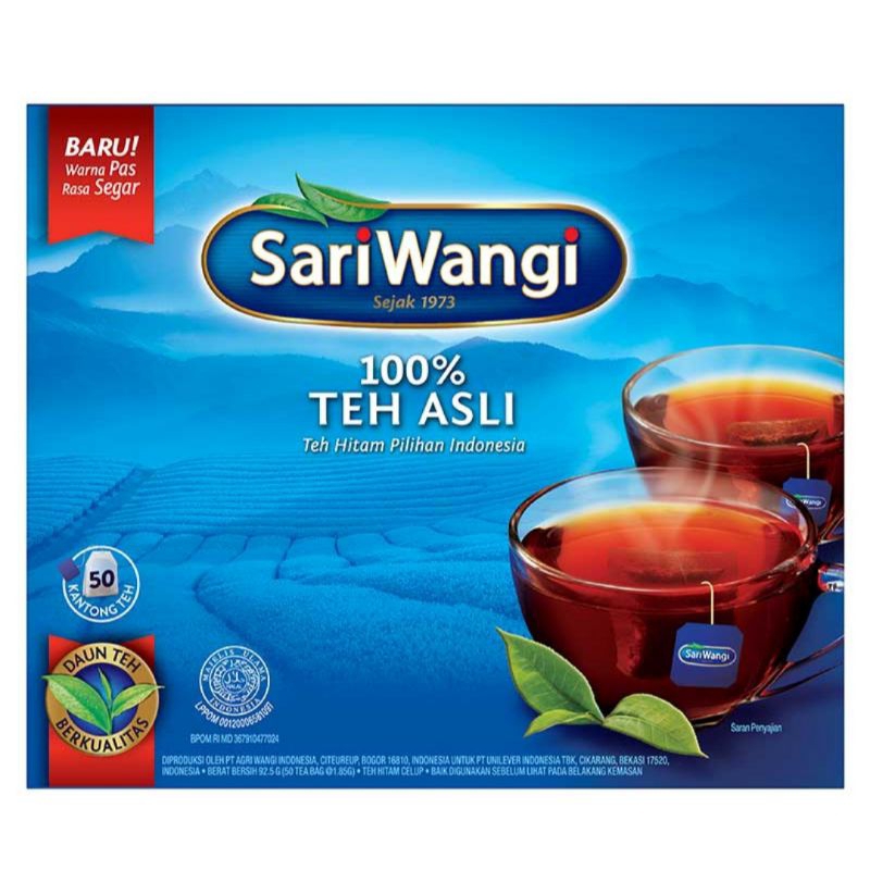 

SariWangi Teh Celup Hitam Asli 50 s