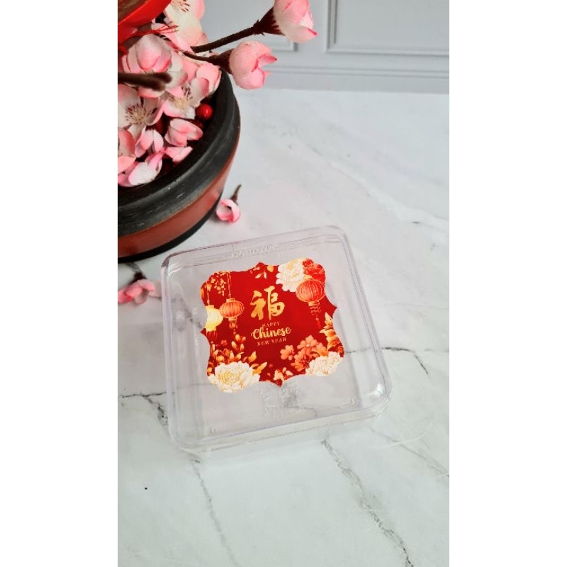 

Stiker design cny imlek bisa hias toples kotak kado 2025