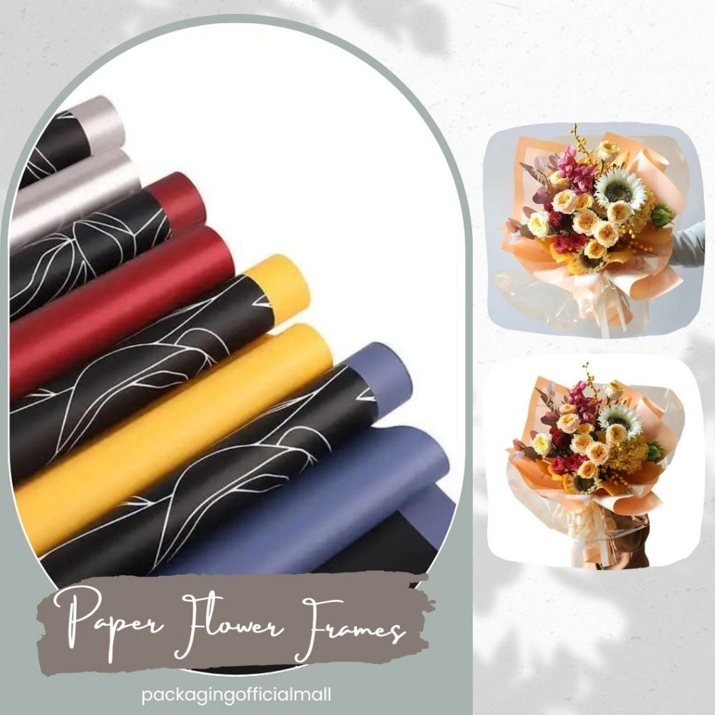 

PAPER FLOWER FRAMES / CELLOPHANE / FLORIST PAPER / KERTAS BUKET BUNGA / WRAPPING WRAPPER