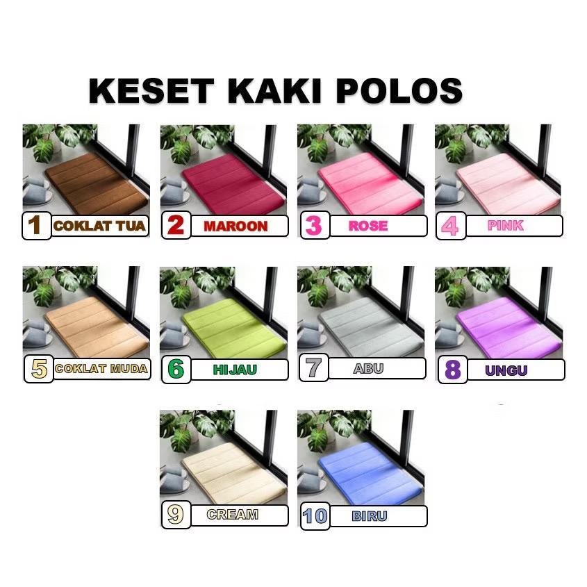 keset kaki 3d Keset Kaki Anti Slip Motif Batu & Kaki / Bahan Memory Foam Menyerap / Keset Kamar Mand