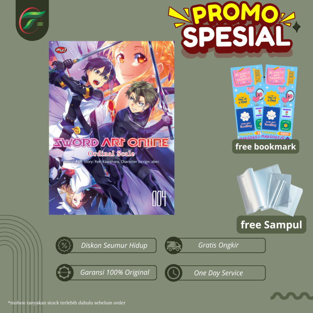 READY STOCKBUKU KOMIK SWORD ART ORDINAL SCALE Vol. 4 ONLINE - Reiki Kawahara