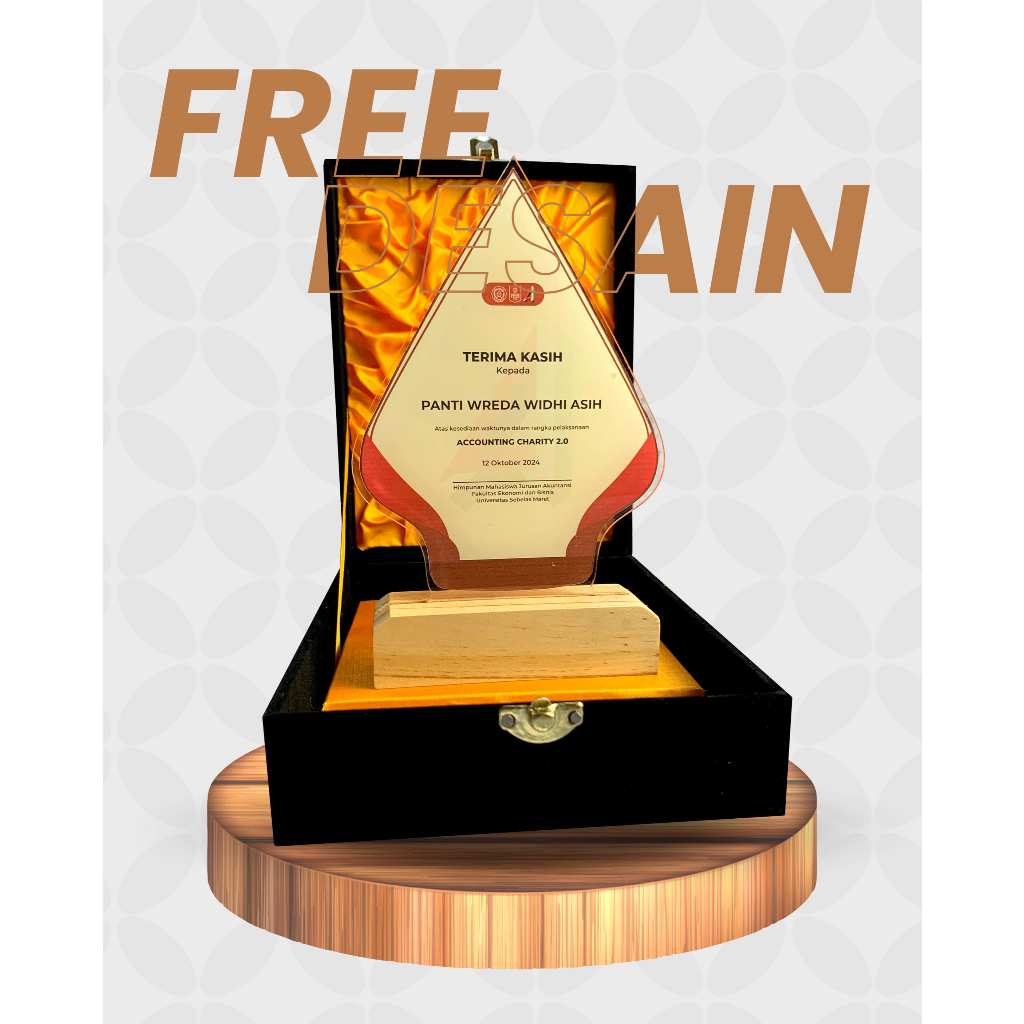 VANDEL CENDRAMATA PLAKAT AKRILIK 3MM GUNUNGAN WAYANG KKN MAGANG