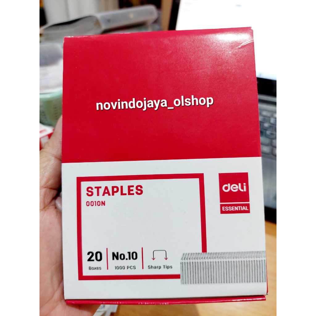 

ISI STAPLES DELI 0010N HD-10 GROSIR 1BOX ISI 20 KOTAK KECIL TERMURAH