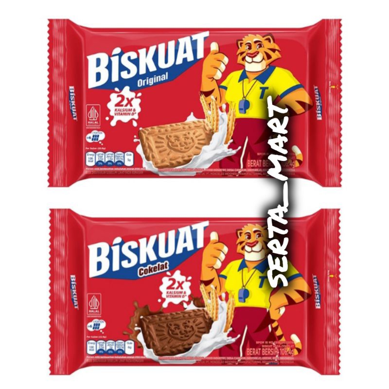 

Biskuat Biskuit Original / Chocolate 106.4gr - Biskuat Biskuit Susu