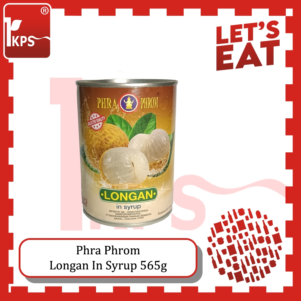 

Longan In Syrup 565g "Phra Phrom" / Buah Kelengkeng / Kelengkeng / Longan / Longan In Can / Kelengkeng Non GMO / Longan Gluten Free / Lengkeng