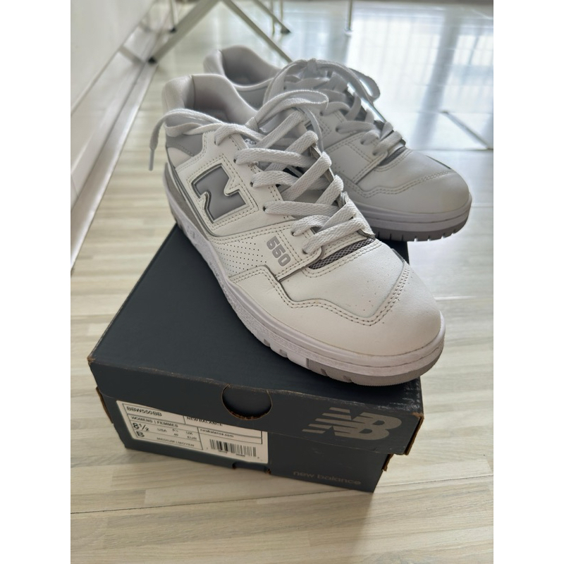 New Balance 550 White Grey Preloved size USA 8.5