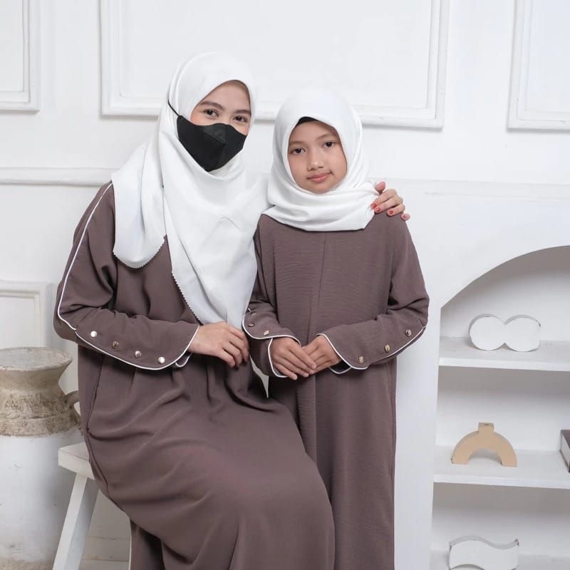 Gamis Abaya Basic Habibah Anak dan Dewasa