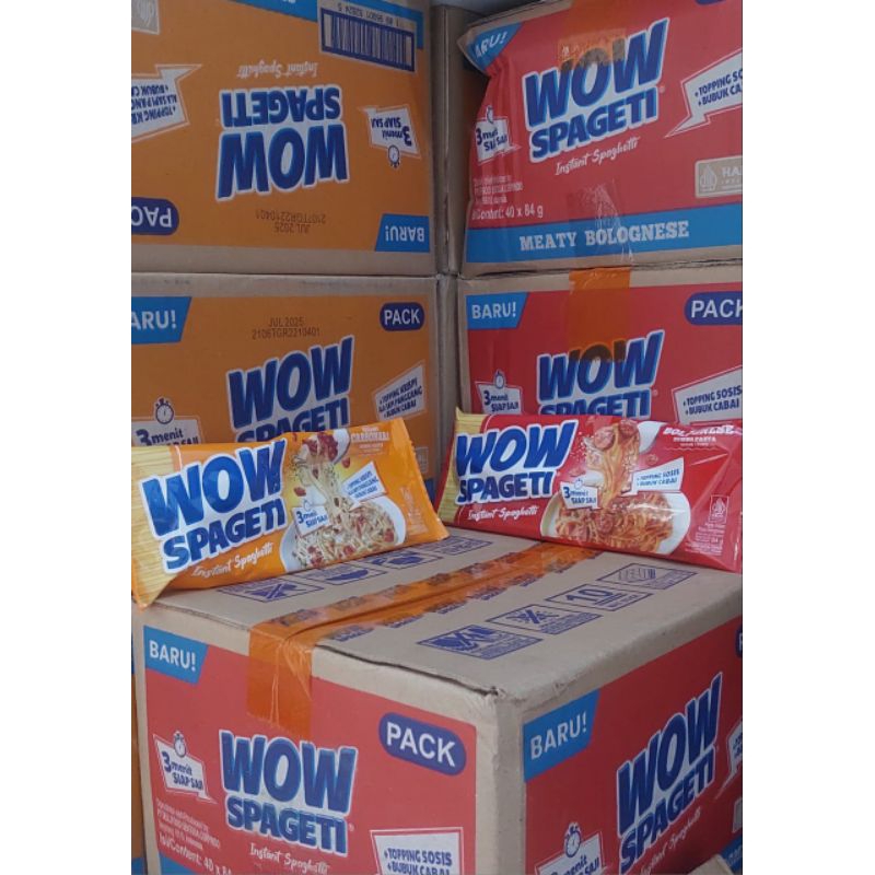 

Wow spageti creamy carbonara / meaty bolognese 1dus