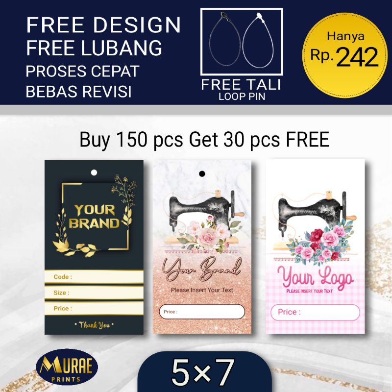 

[TERMURAH] hangtag - hangtag custom - hangtag murah - hangtag baju - hangtag hijab - hangtag aksesoris - label baju - label hijab - label produk - label merek - label aksesoris - cetak hangtag - hangtag baju - label merk - label toko