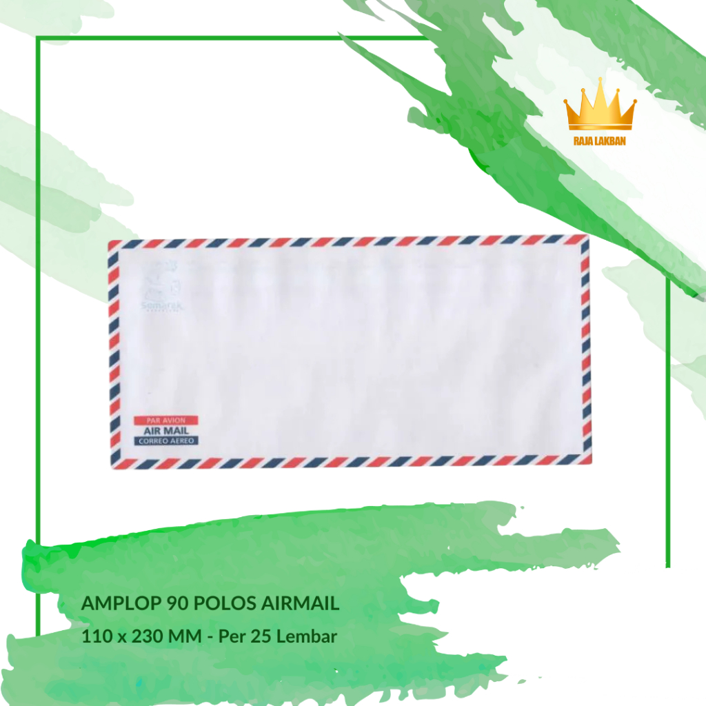 

(ITEM PROMO) Amplop 90 Polos Airmail 110 x 230 MM - Re-pack