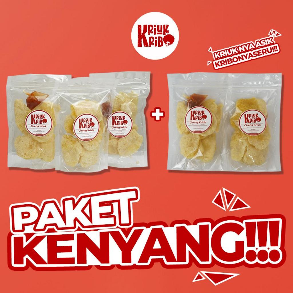 

[Paket KENYANG] Camilan Cireng Kriuk Crispy + Saus Rujak Pedas [TANPA DI GORENG] [LANGSUNG MAKAN] 60GR Snack isi 5 pcs