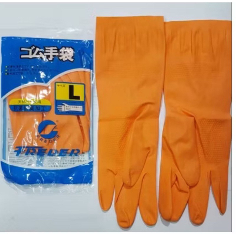 Kaos tangan karet kaos tangan orange sarung tangan gloves latex kaos tangan serbaguna