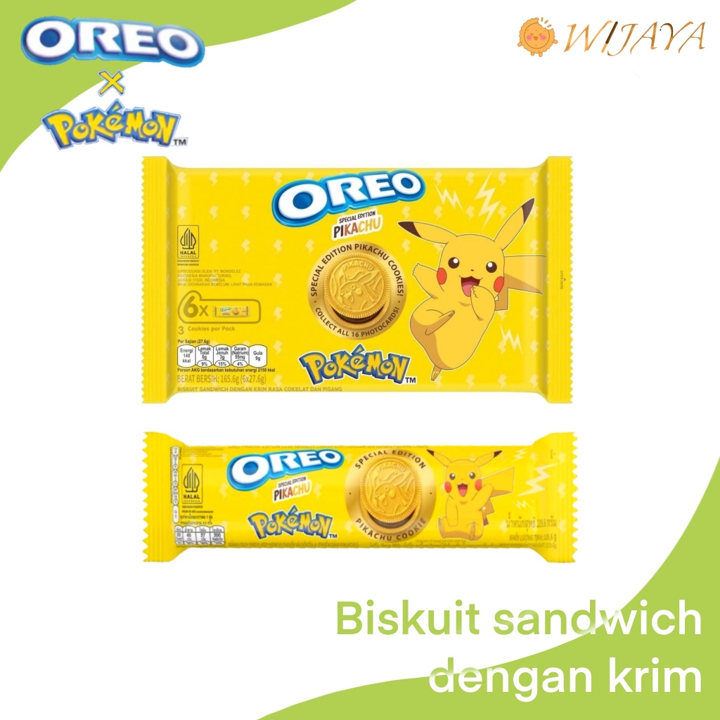

OREO x POKEMON PIKACHU Cokelat&Pisang