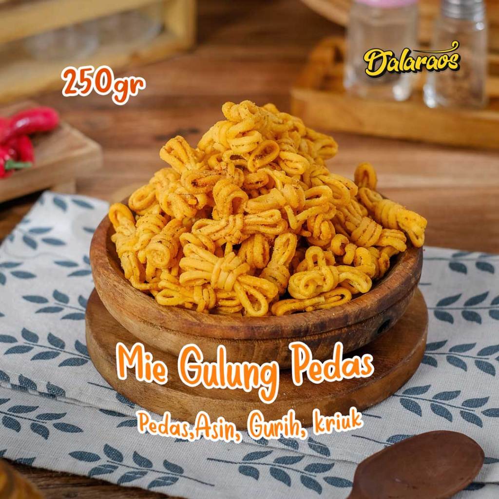 

Mie Gulung Pedas 250gr | Mie Uwel | Mie Ikat
