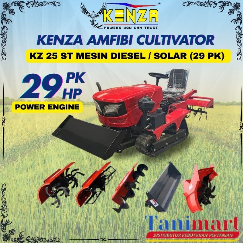 CULTIVATOR AMFIBI KENZA KZ25ST / TRAKTOR MULTIFUNGSI / TRAKTOR AMFIBI MULTIFUNGSI