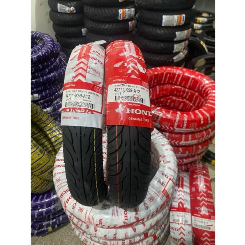 Ban Depan Belakang Tubless Tubeless Ring 14 Vario Beat Scoopy