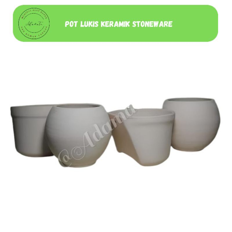 

Pot Lukis keramik stoneware DIY