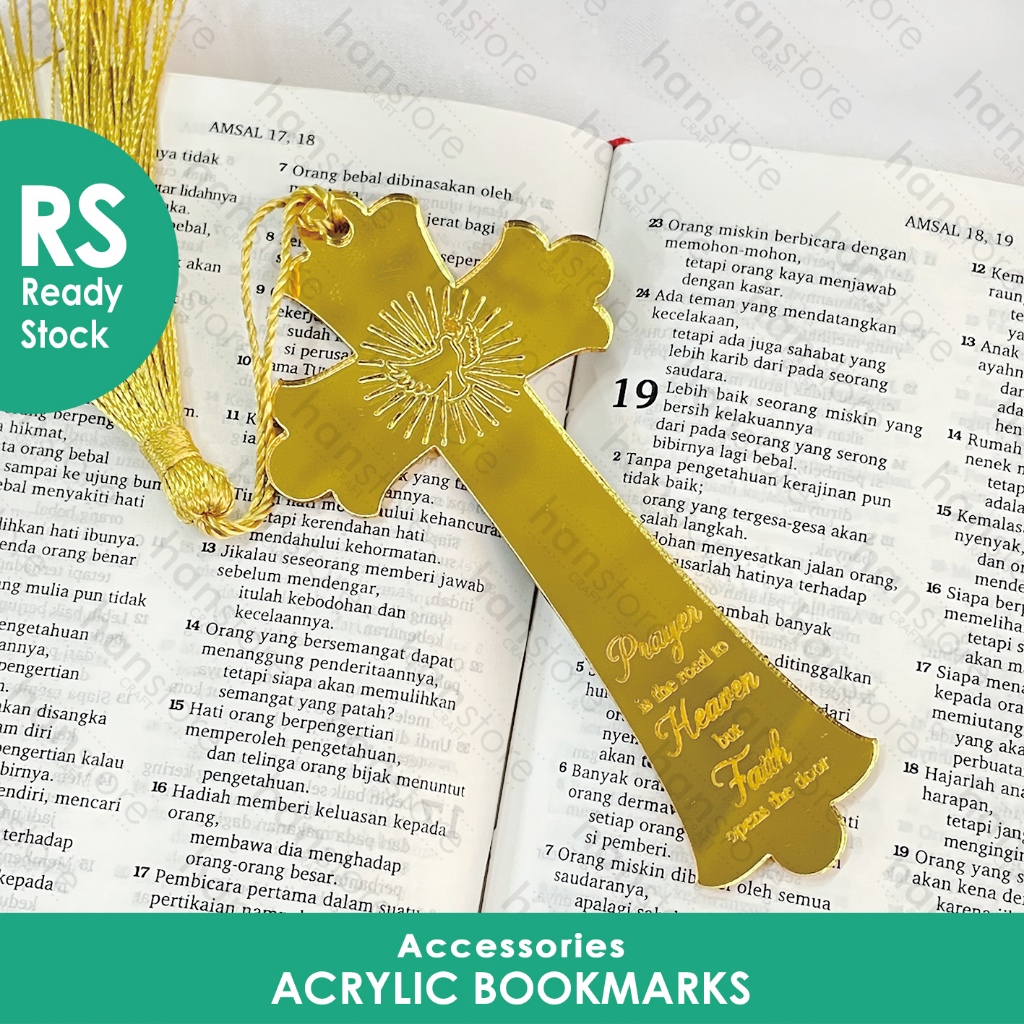 

RS Acrylic Bible Bookmarks / Book of the Bible Bookmark / Christian Bookmark / Book tag / Alkitab / Pembatas Buku / Book Page
