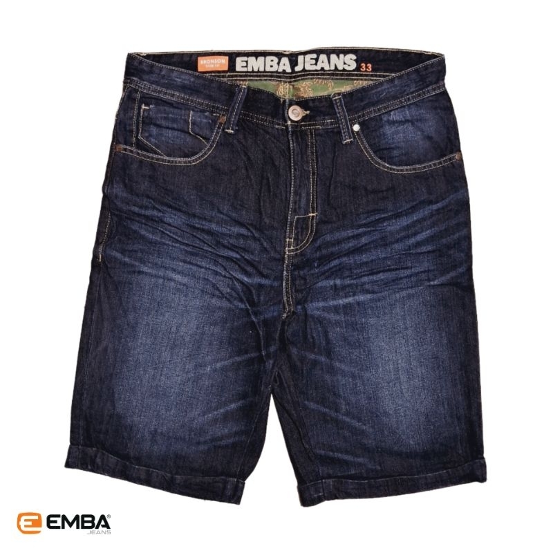 EMBA Jeans Celana Pendek Pria Bronson Slim