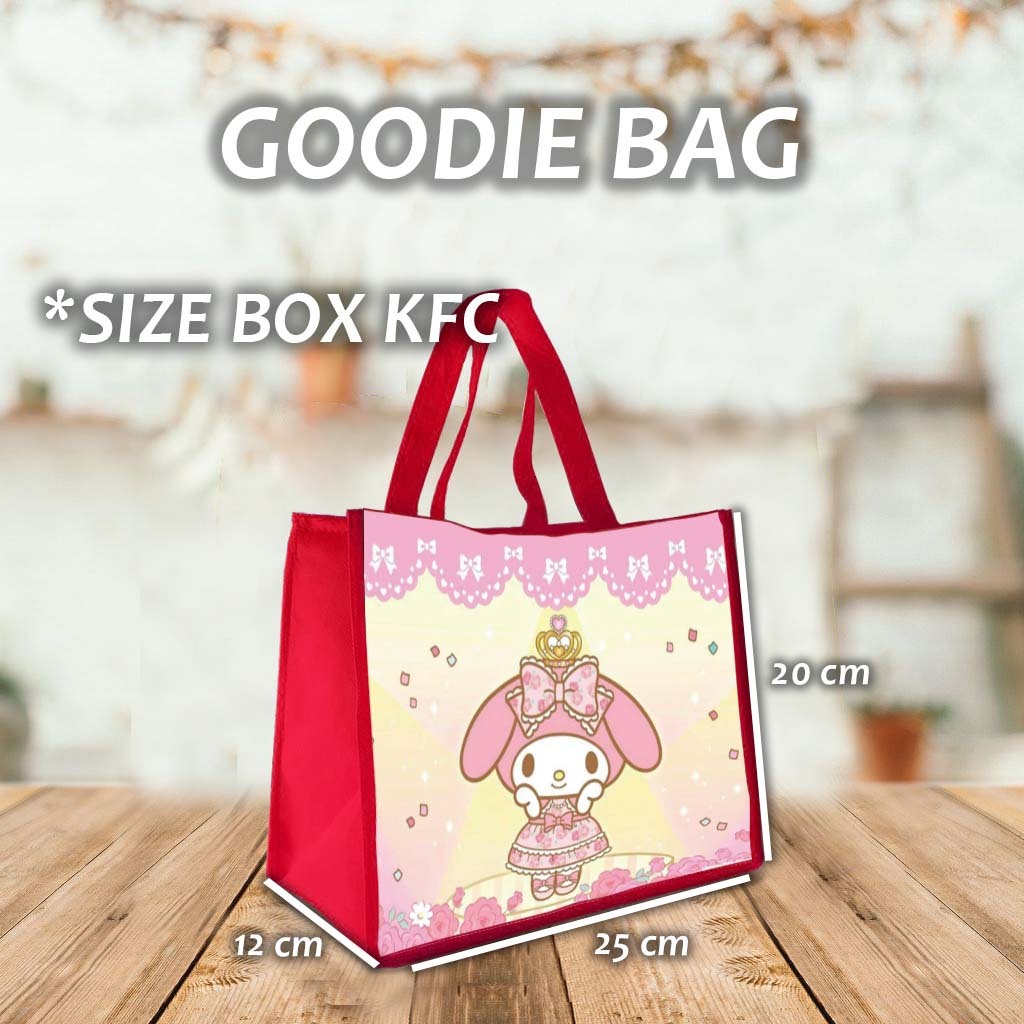 

Tas Ultah motif MELODI Goodie Bag Souvenir Ulang Tahun Aqiqah Nama Foto Kartun Anak Lucu kode # 02