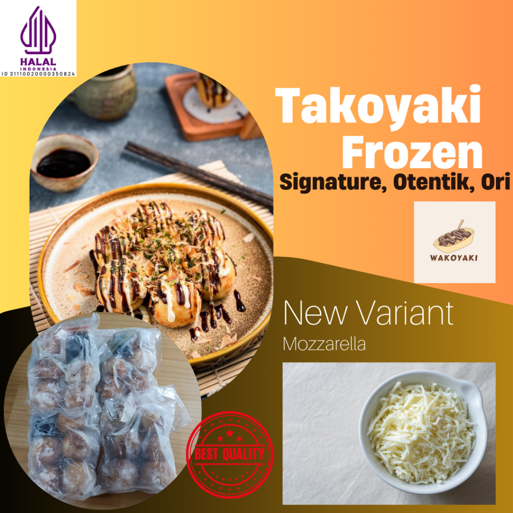 

Takoyaki Frozen | Takoyaki Mozzarella Frozen Wakoyaki Ori/polos isi 5 Ball