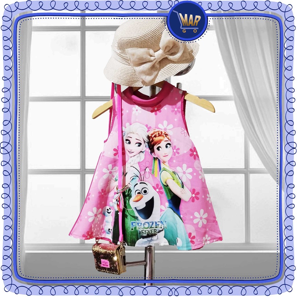Dress Baju Anak Perempuan Import Terusan Coco Ice New Celin Frozen LH