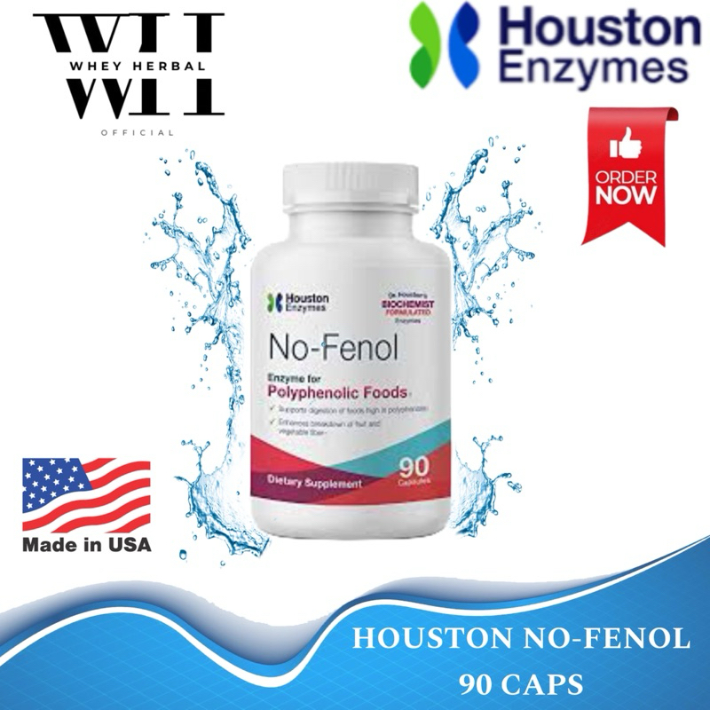 Houston Enzymes No-Fenol Enzyme For Polyphenolic Foods - Isi 90 Capsul