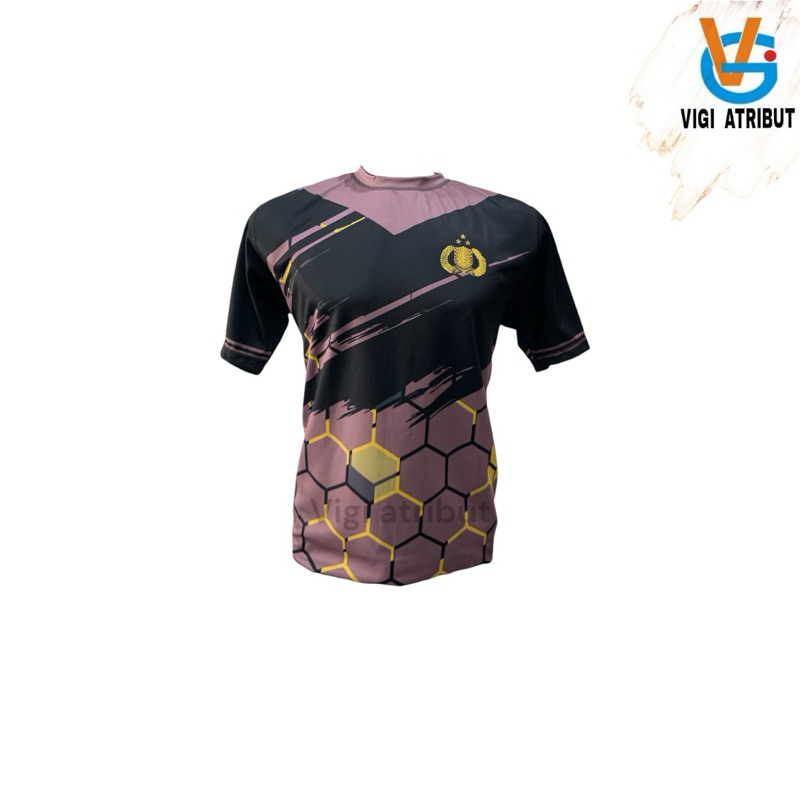 baju Jersey POLISI variasi coklat