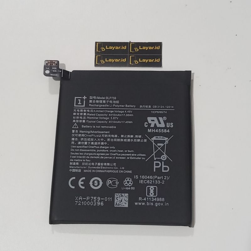 BATERAI ONEPLUS 8 PRO ORIGINAL