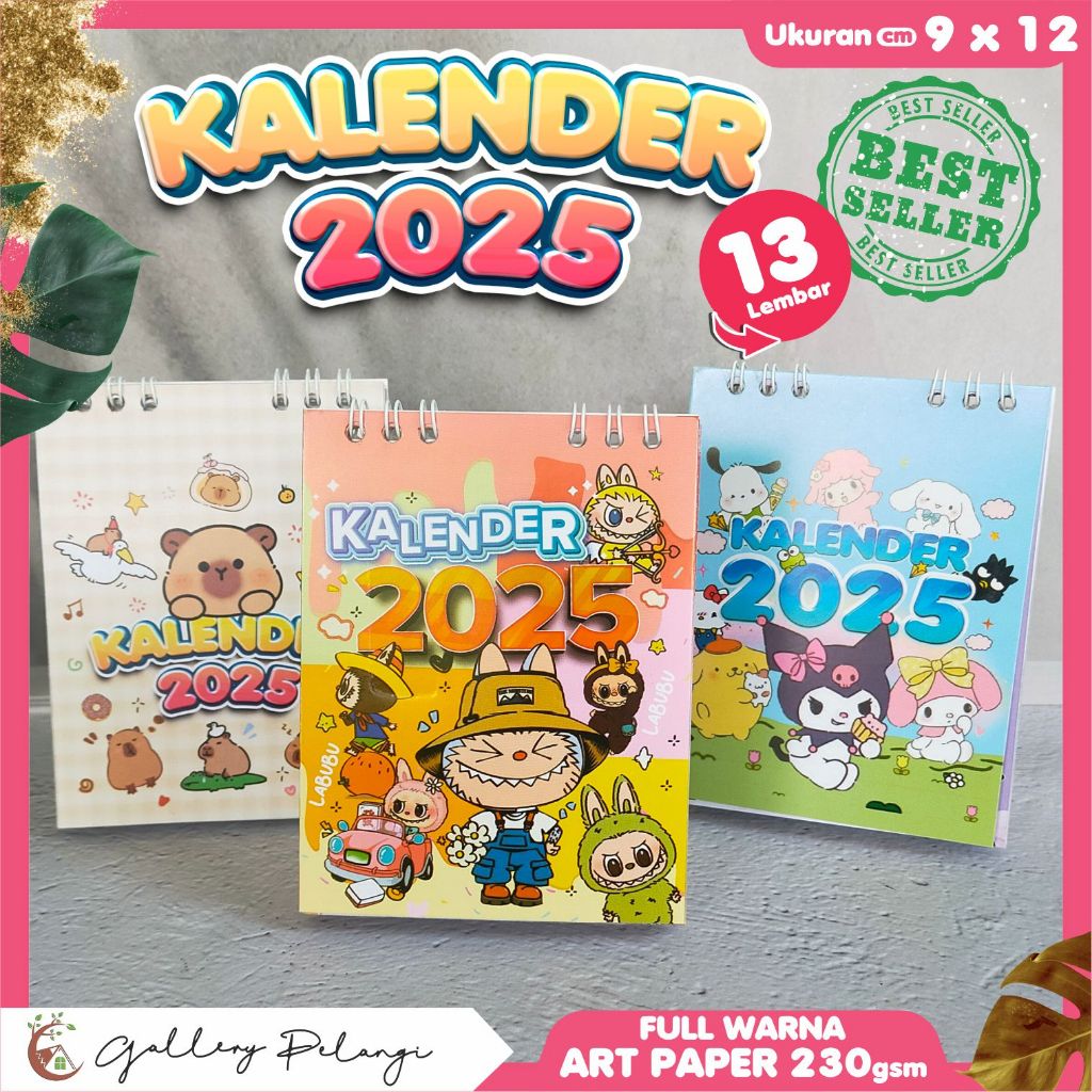 

KALENDER MINI | KALENDER MEJA 2025 | KALENDER LABUBU | KALENDER CAPYBARA | KALENDER SANRIO