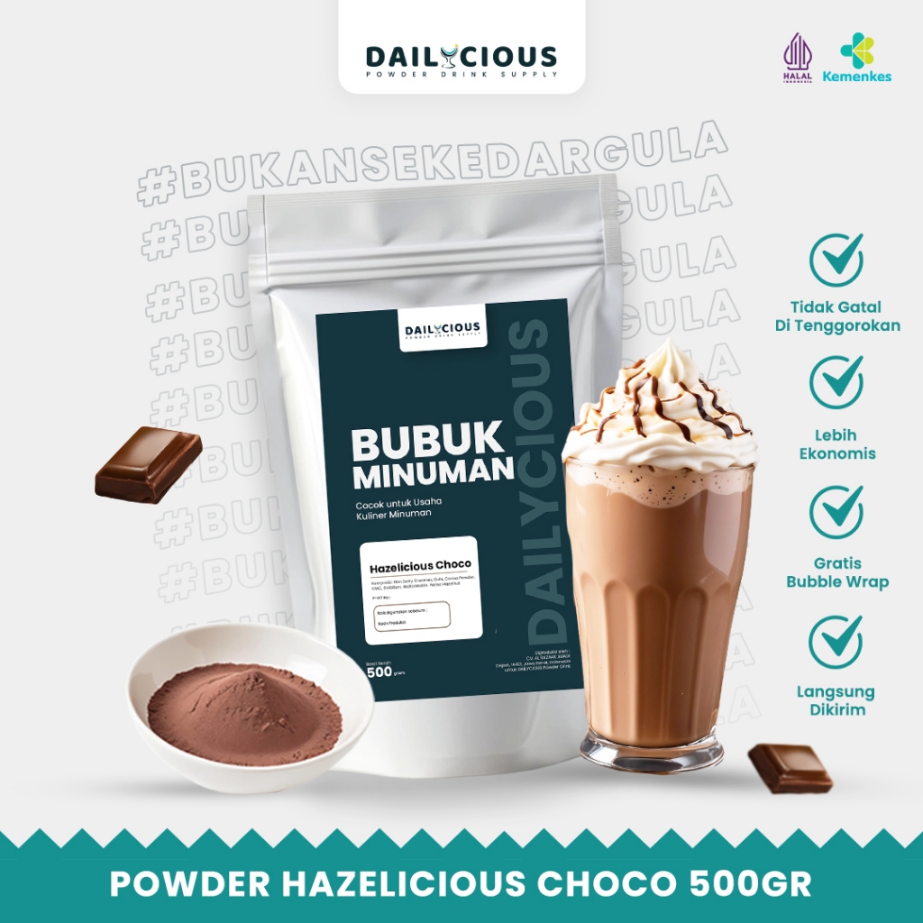 

Bubuk Minuman Hazelicious Choco 500 gram - Powder Hazelicious Choco 500 gram