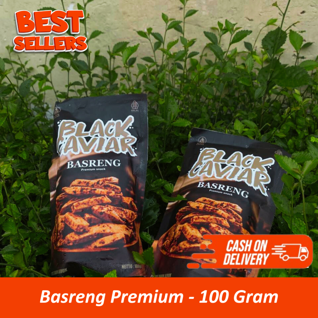 

Basreng Black Caviar Bekasi - Basreng Premium - Pedas & Original - 100 Gram Basreng Kering