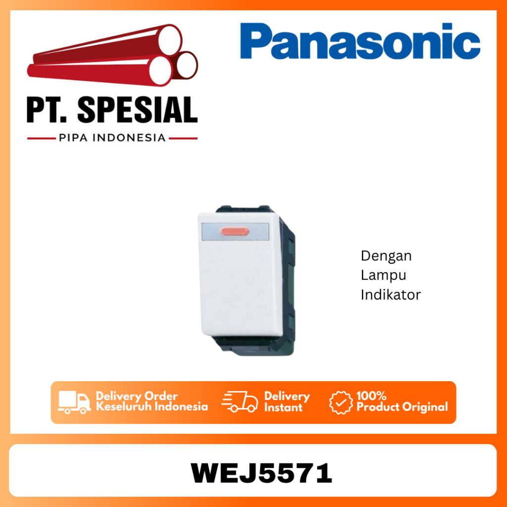 Mata Saklar Panasonic Sakelar WEJ5571 WEJ 5571 Indikator Lampu - 10