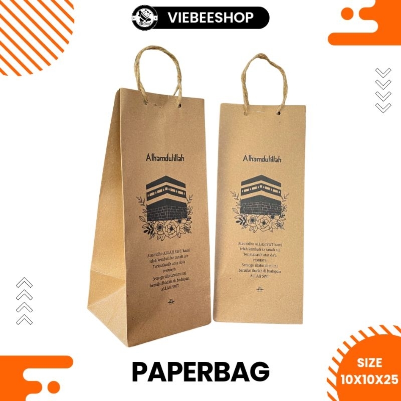 

PAPERBAG READY SIAP KIRIM SOUVENIR HAJI UMROH TERLARIS PALING MURAH MUAT SEGALA SOUVENIR UK -+ 10X10X25