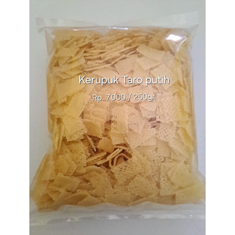

KERUPUK TARO PUTIH 250 GRAM